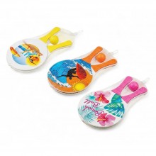 Set de Raquettes de Plage Colorées aux Motifs Estivaux