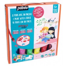Coffret atelier "Girly" gouache liquide 6x20 ml - Pébéo