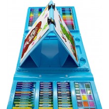 Coffret d'Art Bleu de Coloriage de 208 pièces