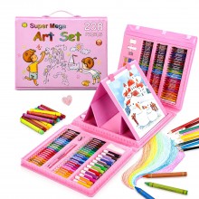 Coffret d'Art Rose de Coloriage de 208 pièces - Super Mega Art
