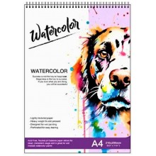 Carnet Aquarelle A4 de 24 feuilles 180 gr