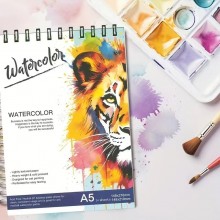 Carnet Aquarelle A5 de 24 feuilles 180 gr
