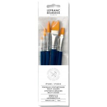 Lot de 6 Pinceaux Synthétique Multi - Lefranc Bourgeois