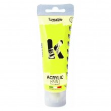 Peinture Acrylique Jaune Fluo 75 ml - Kreable