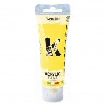 Peinture Acrylique Jaune 75 ml - Kreable