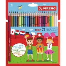 Étui de 24 Crayons de couleurs - Stabilo